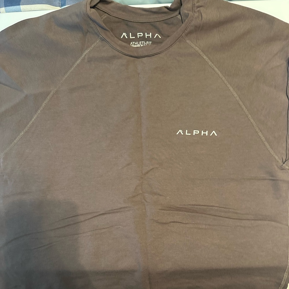 Alpha Athletifit Brown T-Shirt